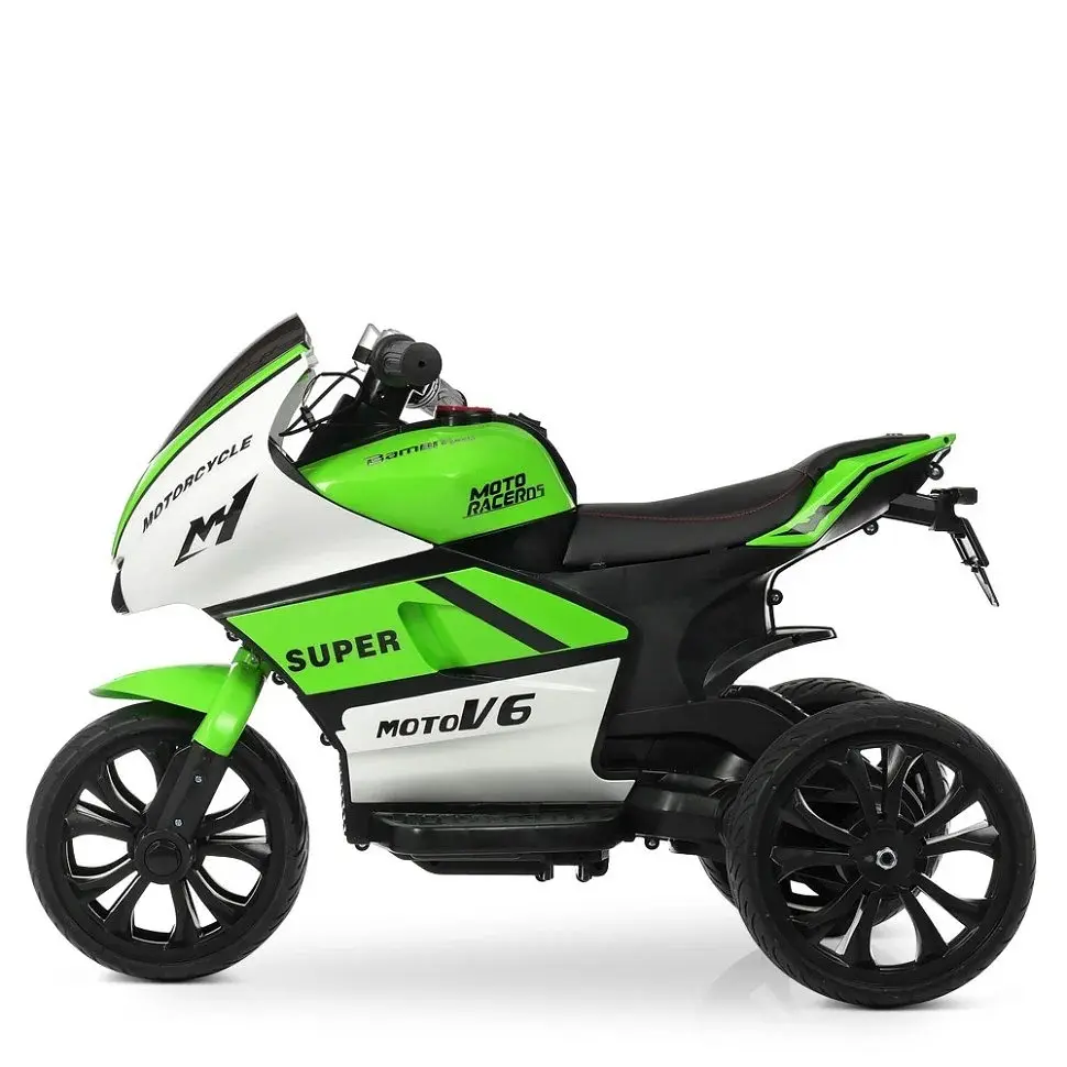 Дитячий електромобіль Bambi «Мотоцикл» M 4135EL-1-5, 2 мотори 25W, 2 акум. 6V4AH, MP3, світлові колеса EVA, музика, світло - фото 2
