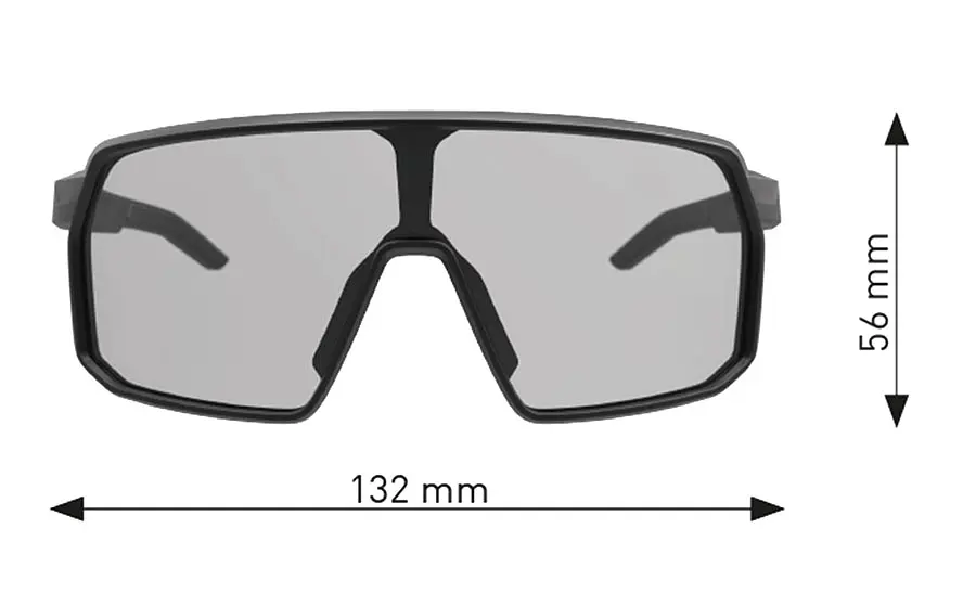 Окуляри фотохромні CRATONI Skyvision Photochromic black matt з синіми дзеркальними лінзами - фото 3