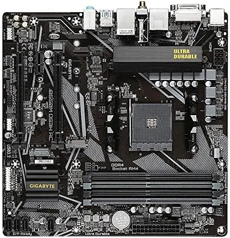 Материнська плата Gigabyte B550M DS3H AC (B550M DS3H AC) (Socket AM4, AMD B550, Micro-ATX) - фото 2