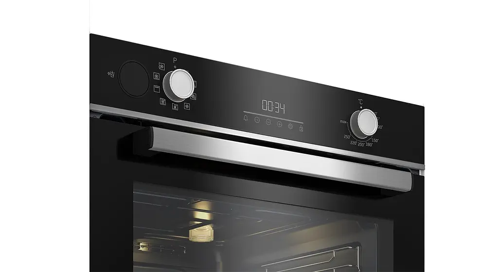 Духова шафа електрична Beko A+ дисплей конвекція телескопічні направляючі 72 л нержавіюча сталь - фото 3