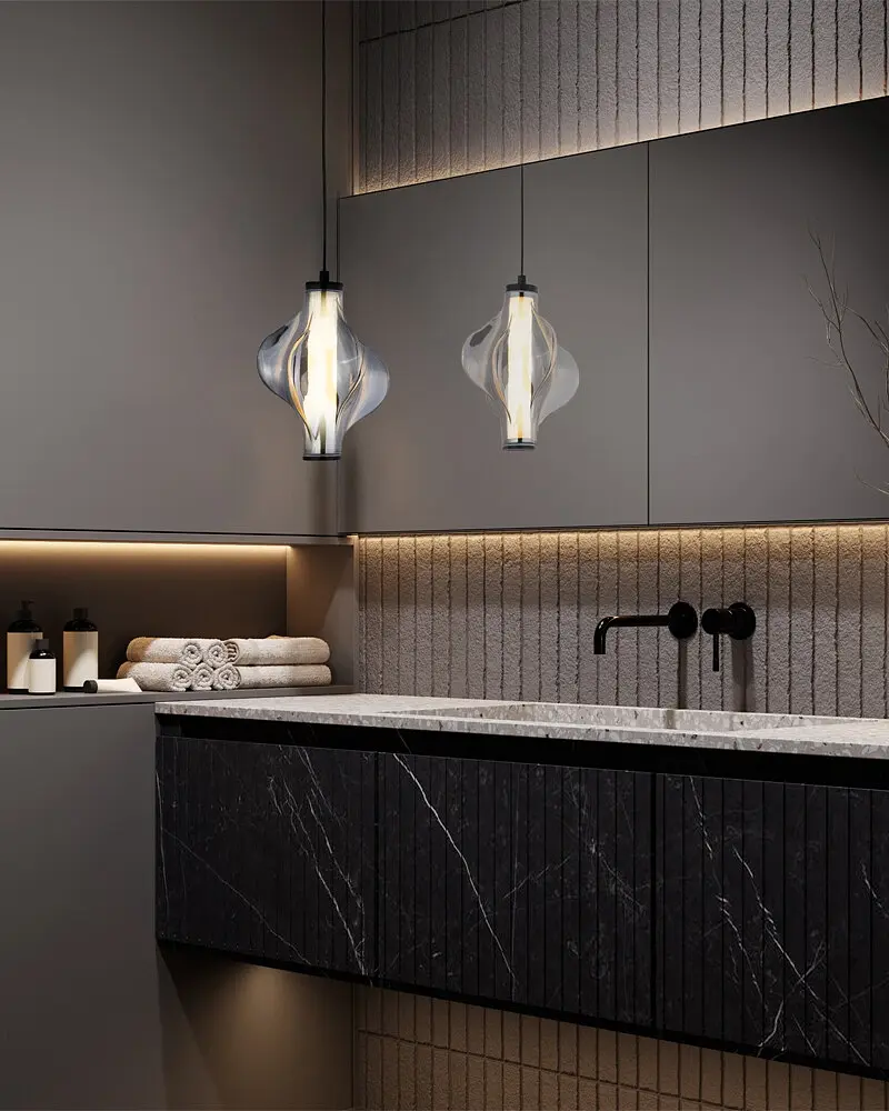 Подвесной светильник, люстра TK Lighting 18213 Elva LED 1x8W 3000K 1032Lm IP20 дымчатый - фото 2