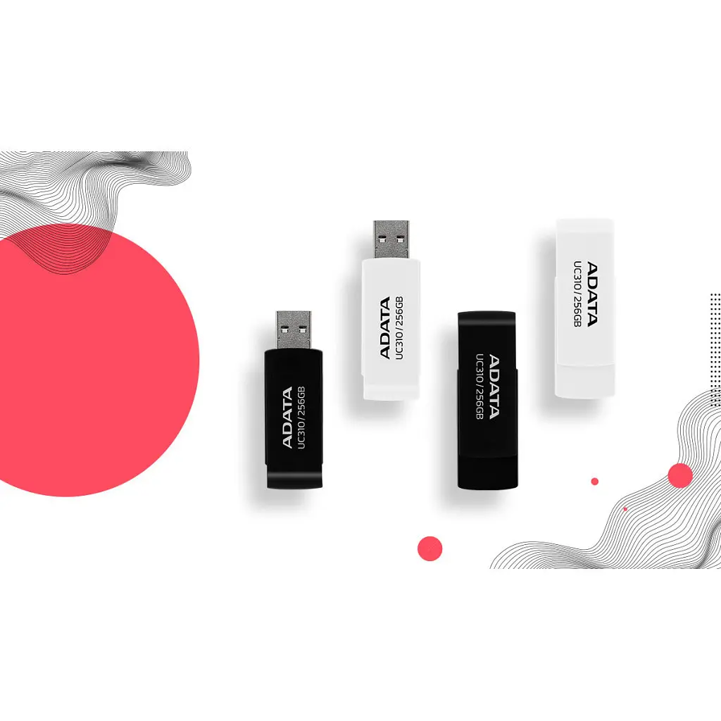 USB флеш накопичувач ADATA 64GB UC310 Black USB 3.0 (UC310-64G-RBK) - фото 5