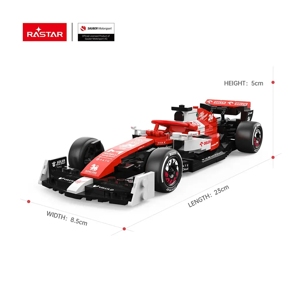 Конструктор RASTAR Alfa Romeo F1 C42 1:24 340 шт. красный 92300 - фото 6