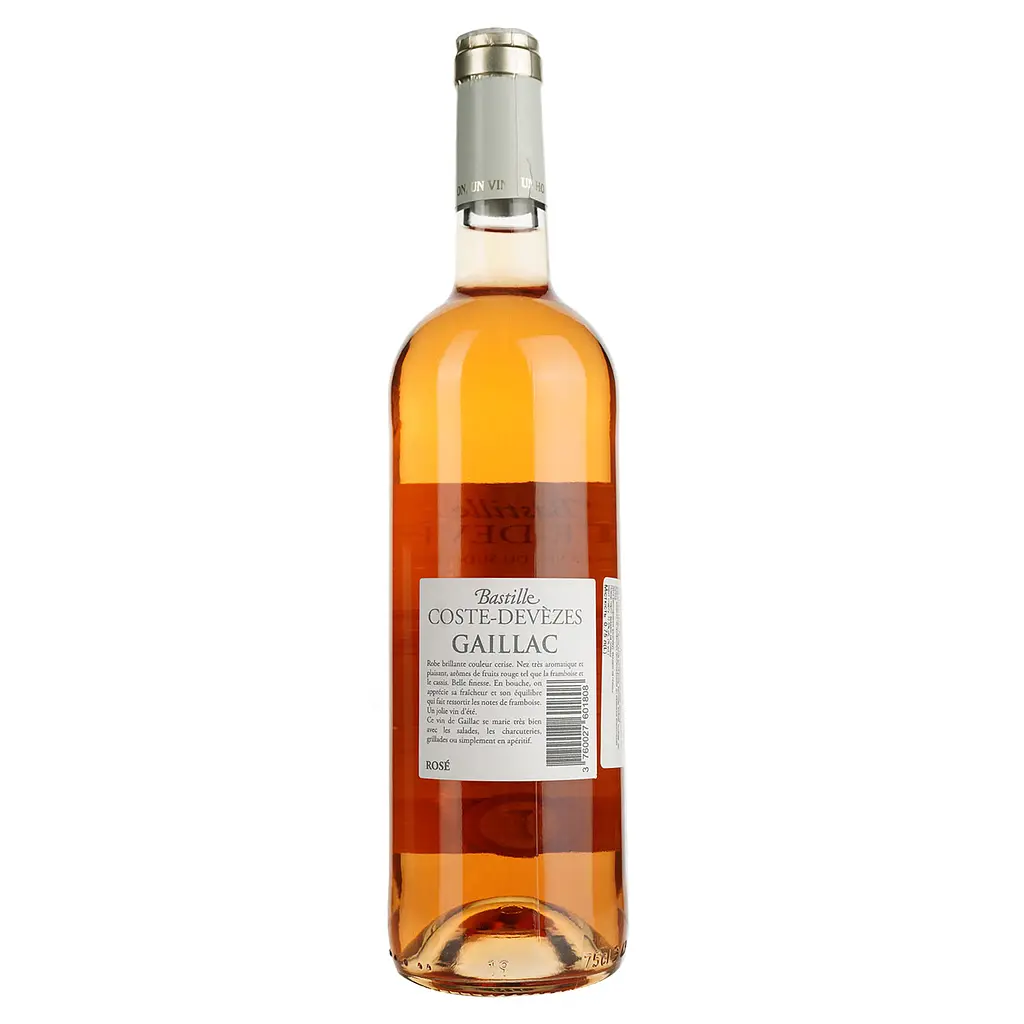Вино Bastille Coste-Devezes Rose Gaillac AOP, рожеве, сухе, 0,75 л - фото 4