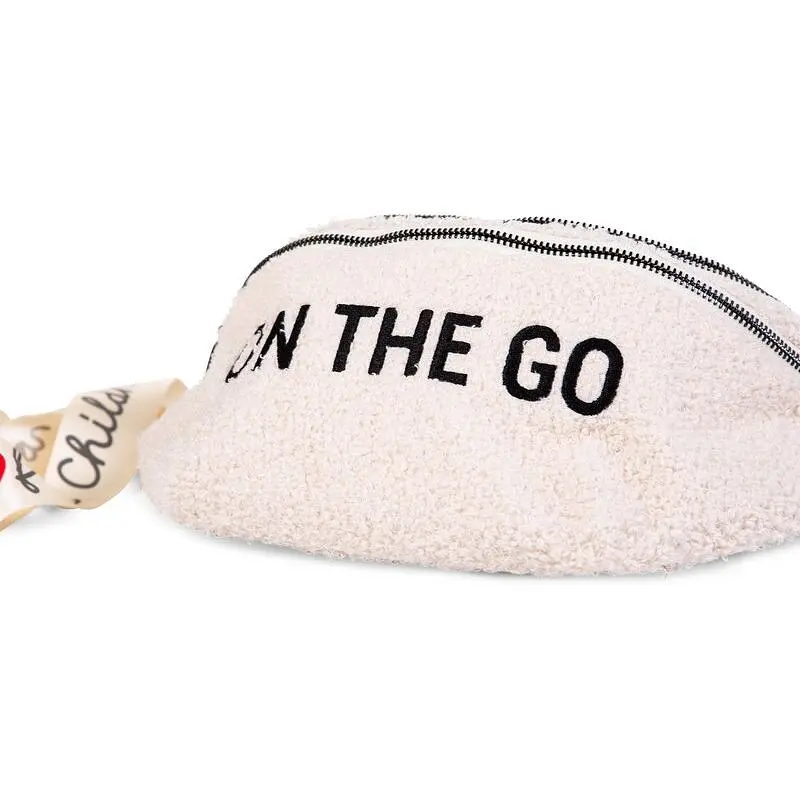 Сумка через плечо Childhome Banana bag Teddy White, бежевая (CWBANATW) - фото 6