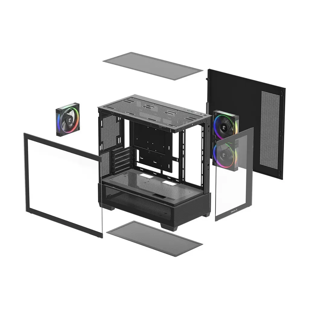 Корпус для ПК Deepcool CG380 3F Black (R-CG380-BKAGM3-G) - фото 2