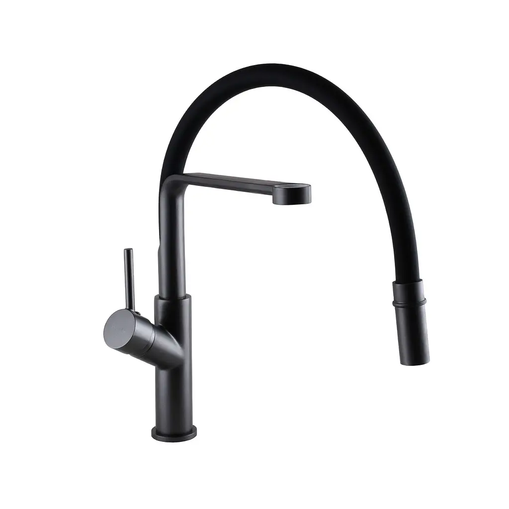 Змішувач для кухні Globus Lux Denver Flex GDF-32-11-01 Чорний матовий - фото 5