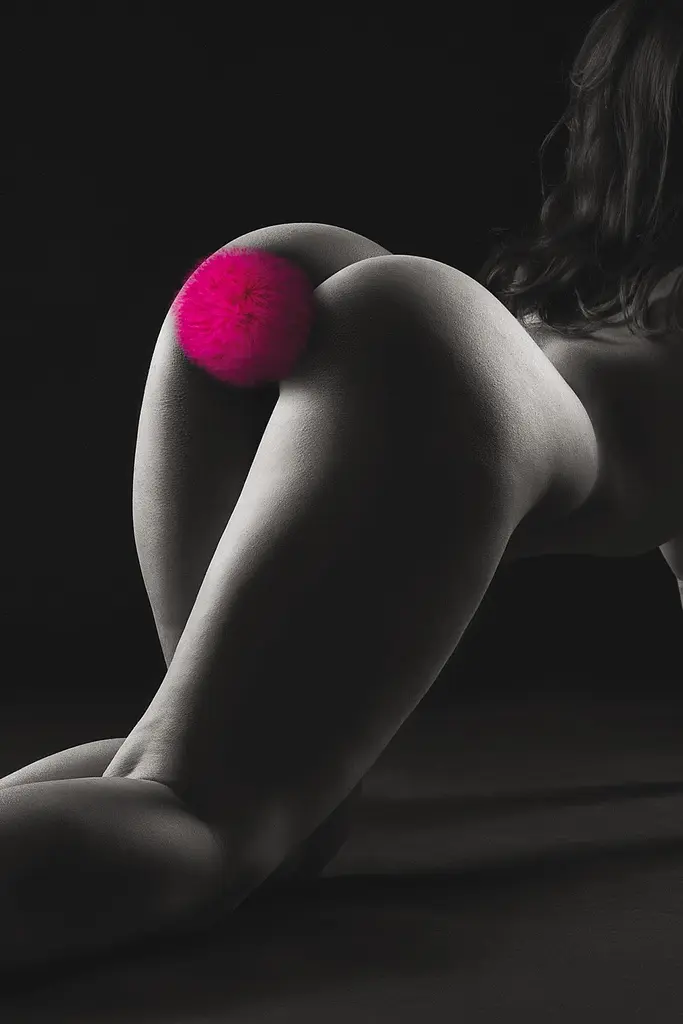 Анальна пробка Sweet Caress 12 см (фуксія) - фото 5