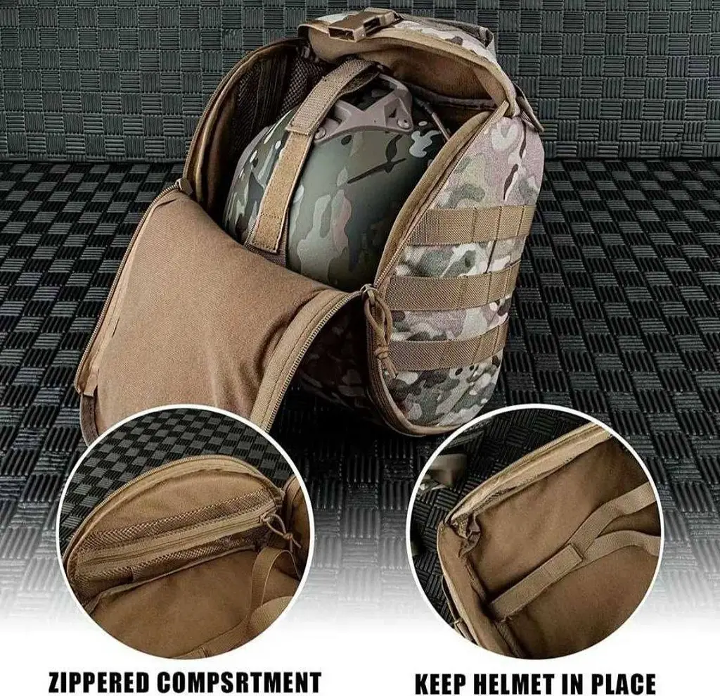 Сумка підсумок Mil-Tec для шолома з кріпленням Molle (Мультикам) - фото 5
