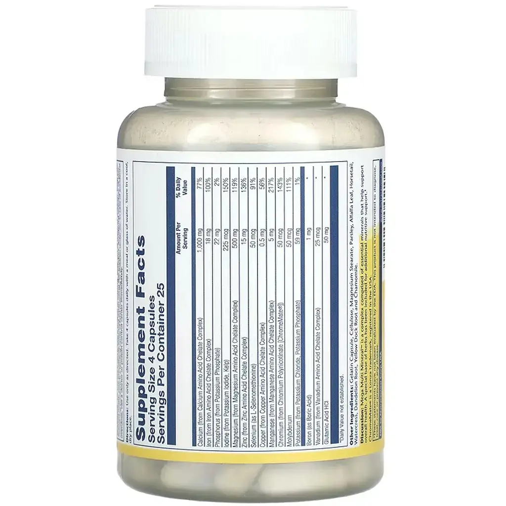 Дієтична добавка Solaray Multi Mineral 100 капсул - фото 2