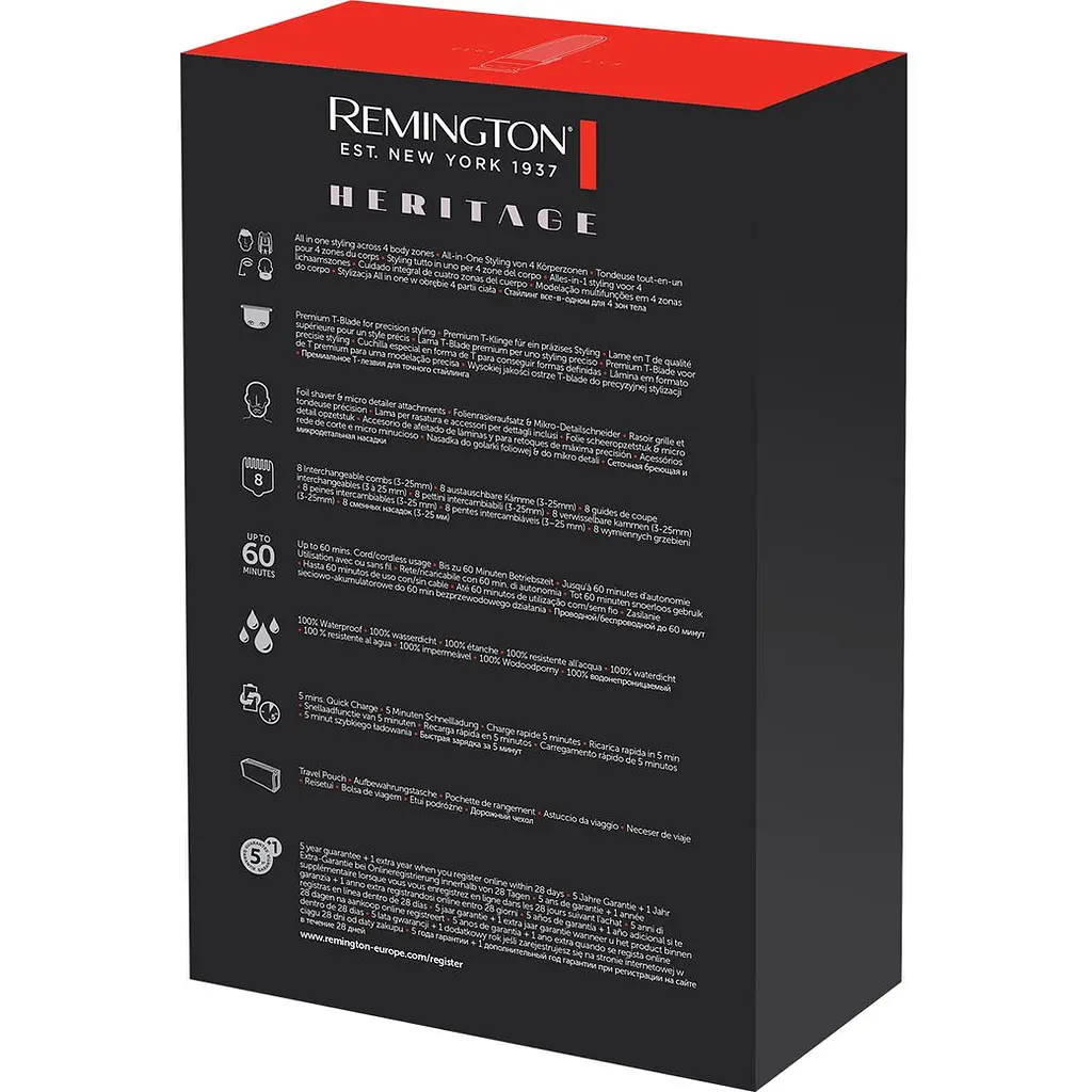 Набір для стрижки Remington Heritage для голови, вусів, бороди і тіла сірий (PG9100) - фото 5