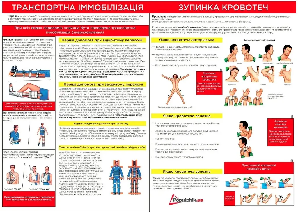 Аптечка медична автомобільна №1 Poputchik згідно ТУ м'який футляр (02-003-ДП) - фото 4
