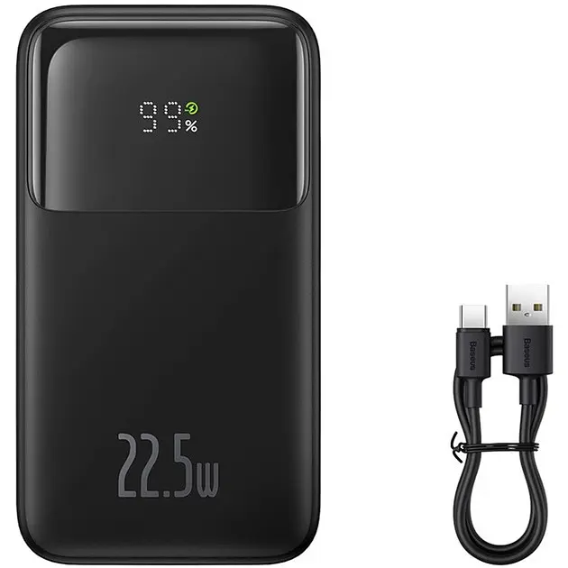 Внешний аккумулятор Baseus Comet Series 20000mAh 22.5W портативный аккумулятор 2024 черный - фото 4
