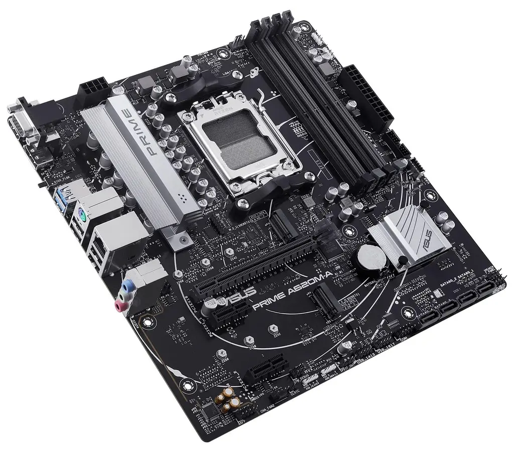 Материнська плата ASUS PRIME A620M-A-CSM (PRIME A620M-A-CSM) (Socket AM5, AMD A620, Micro-ATX) - фото 3