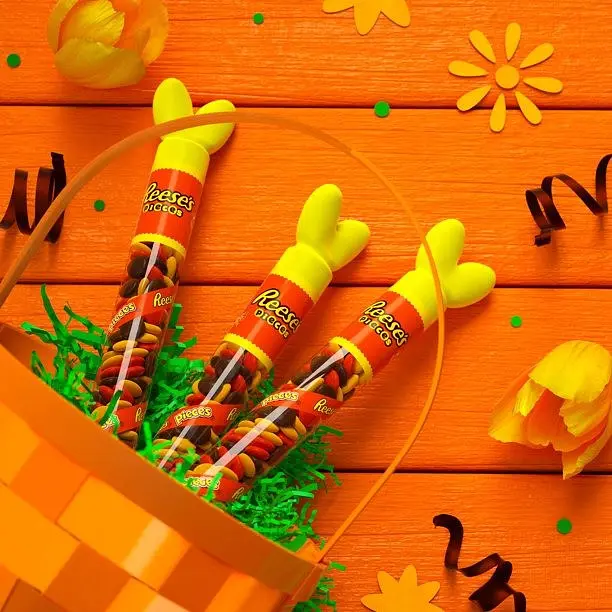 Драже REESE'S PIECES Peanut Butter in a Crunchy Shell Treats Easter Candy 39g - фото 4