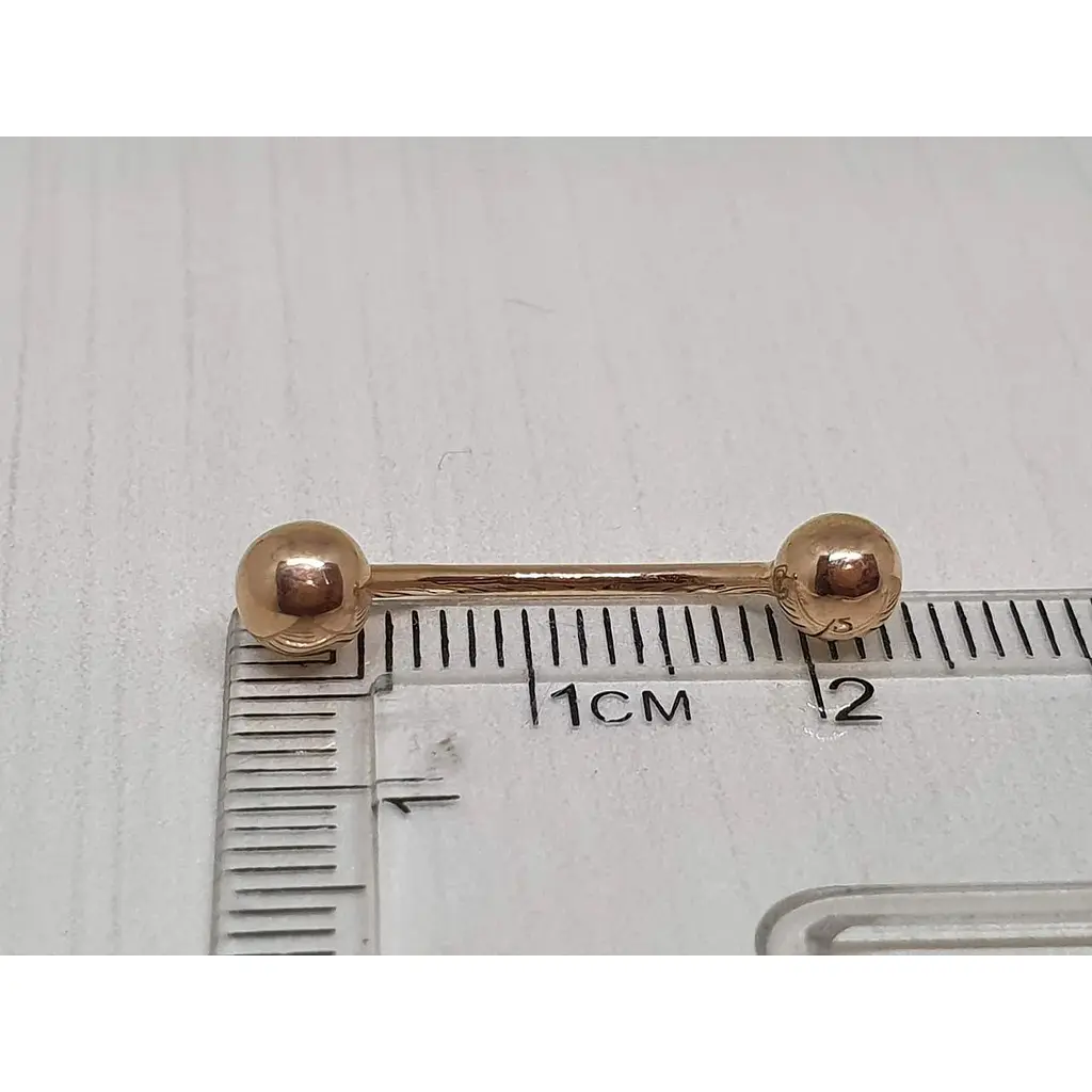 Золота сережка-пірсинг Dear універсальна. 7005 - фото 2