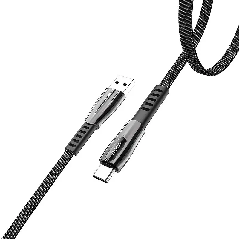 USB Cable Hoco U70 Splendor Type-C Dark Grey 1.2m - фото 4