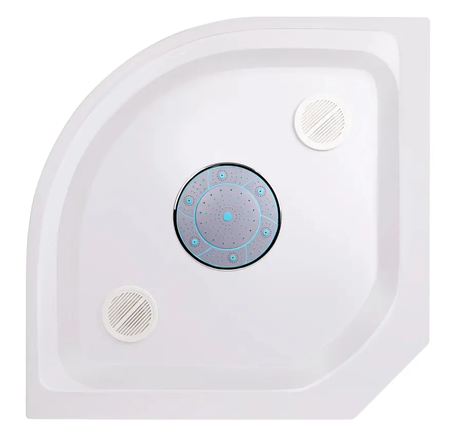 Душовий бокс Lidz Tani SB100x100.SAT.LOW.FR, низький, скло Frost 4 мм + стінки (LTSB100100SATLOWFR) - фото 12