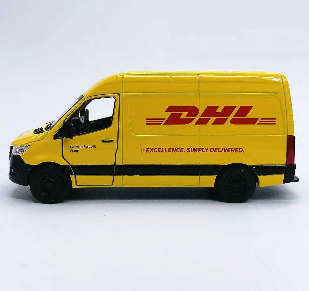 Металева машинка Mercedes-Benz Sprinter DHL Edition - фото 4