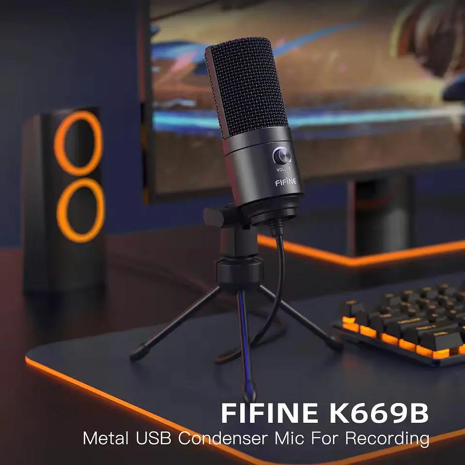 Студійний конденсаторний мікрофон Fifine K669 - фото 3