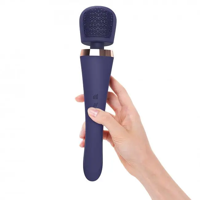 Вібромасажер з силіконовою щіточкою Love to Love Brush Crush - Midnight Indigo - фото 5