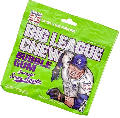 Жувальна гумка Big League Chew Bubble Gum зі смаком яблука 60г - фото 4