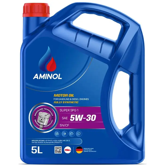Автомобільна мотрона олива Aminol Super SPG1 5W30 5л