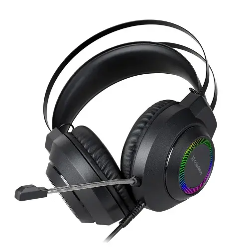 Навушники ColorWay BlazeCore RGB, Black, 2x3.5 мм, мікрофон, динаміки 50 мм, RGB підсвічування (USB), 115 дБ, 2 м (CW-HPG03BK) - фото 3