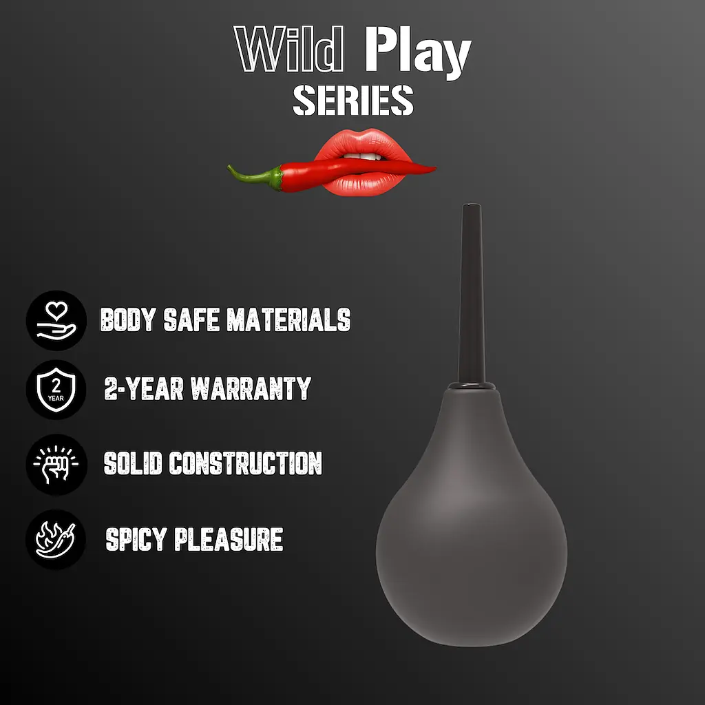 Анальний душ Erospace Wild Play C5 224 мл (чорний) - фото 2