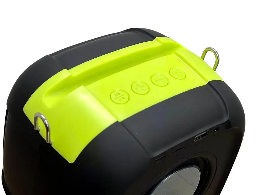 Колонка акумуляторна бумбокс Bluetooth мінідинамік FM приймач радіоприймач USB та LED підсвічування UKC SY-308 6426 - фото 4