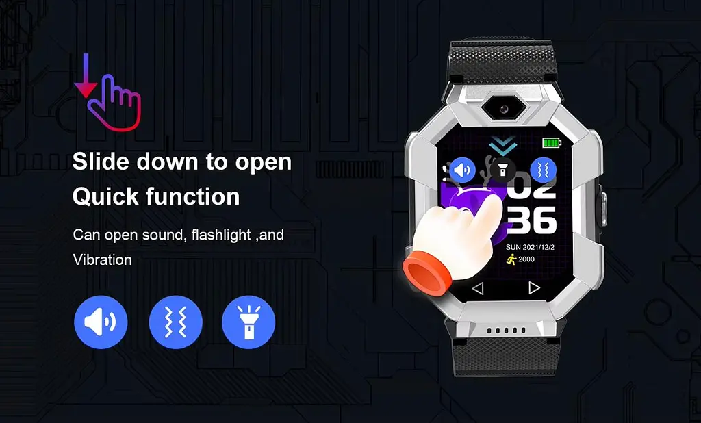Дитячий смарт годинник Lemfo S11 з GPS трекером, 4G LTE, SIM картою, відеодзвінком, подвійною камерою, прослуховуванням, геолокацією та кнопкою SOS Рожевий - фото 10