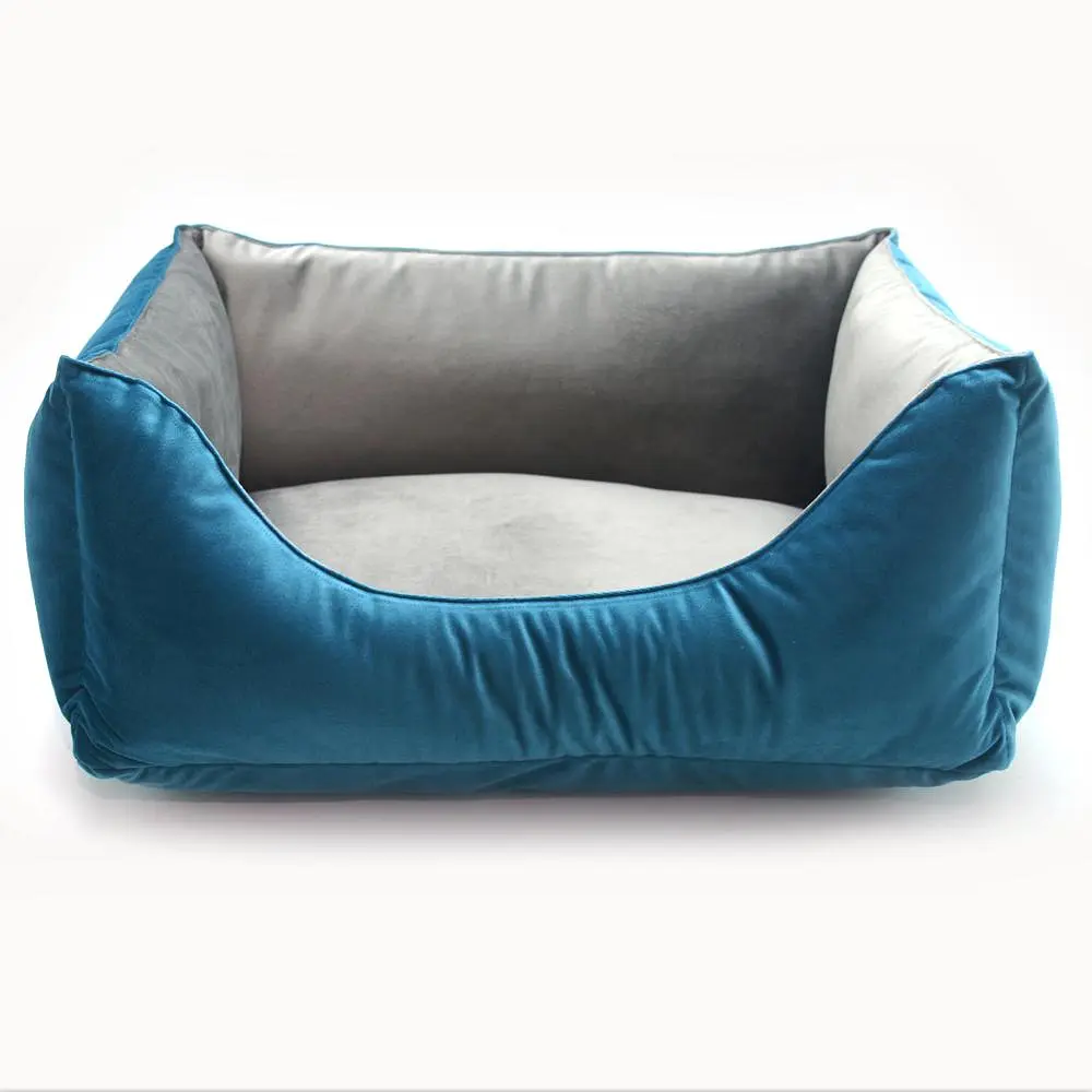 Лежак для котів та собак Zoo-hunt Бартон прямокутний бірюзовий №2 40х50х22 см - фото 3