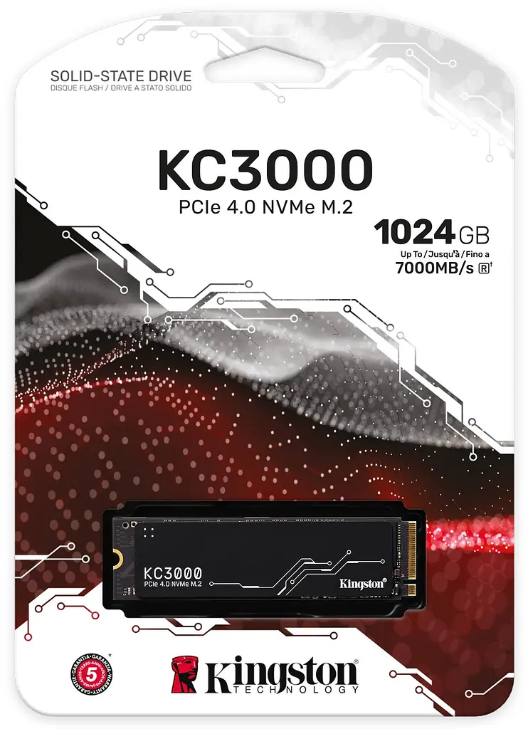 Накопичувач SSD Kingston KC3000 M.2 2280 PCIe 4.0 x4 NVMe 3D TLC 1024GB (SKC3000S/1024G) - фото 3