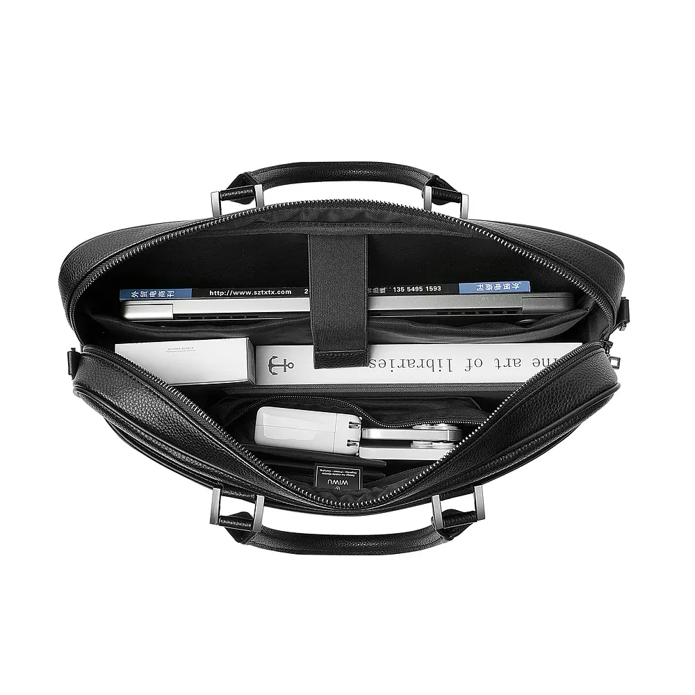 Сумка WIWU Master Fingerprint Lock Brief Case Black (6976195096989) - фото 4
