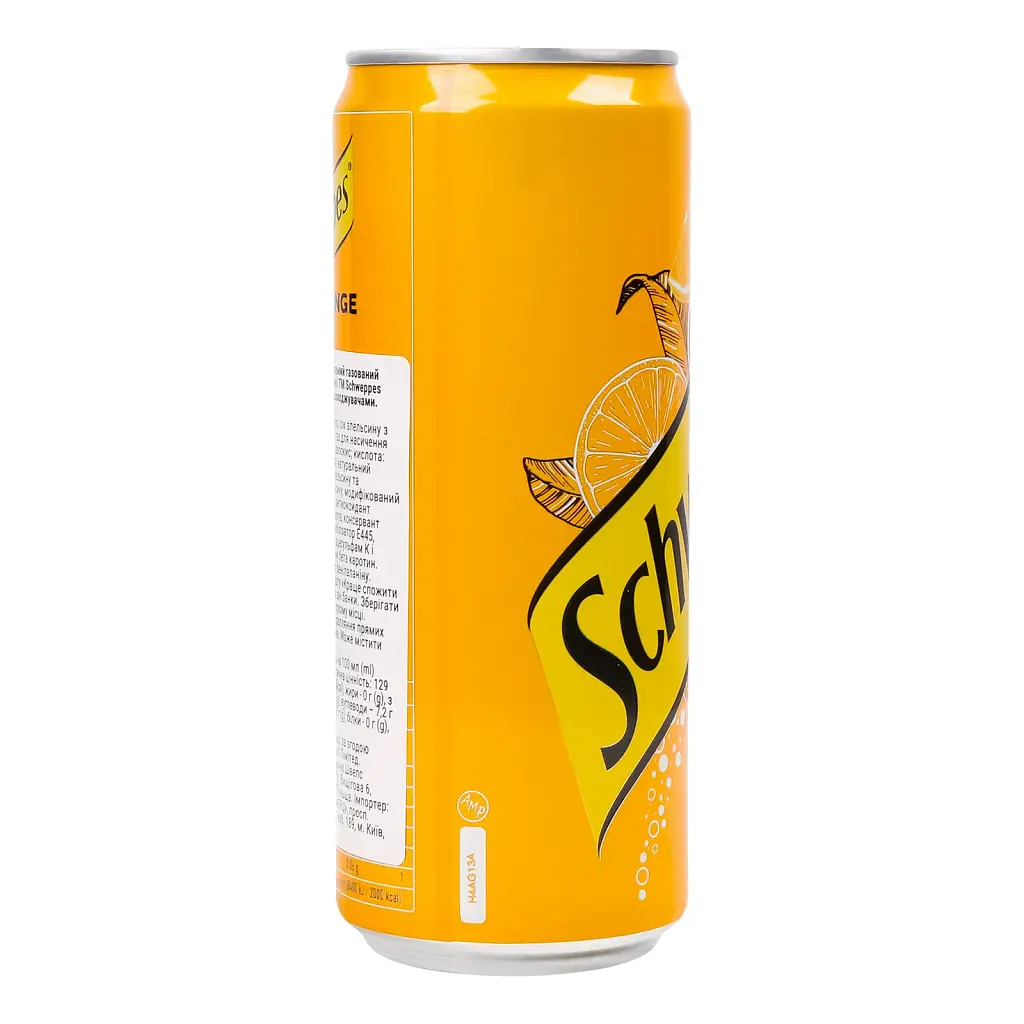 Напій безалкогольний Schweppes Orange сильногазований 0.33 л з/б (755163) - фото 2