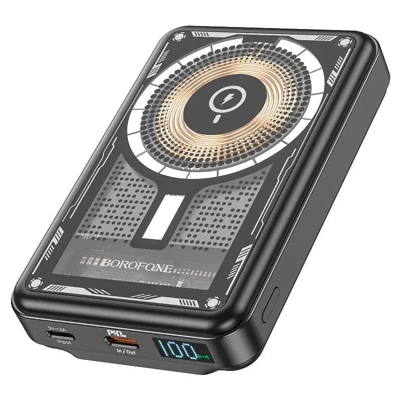 Портативний акумулятор Borofone BJ29 Discovery Edition PD20W 10000mAh чорний - фото 8