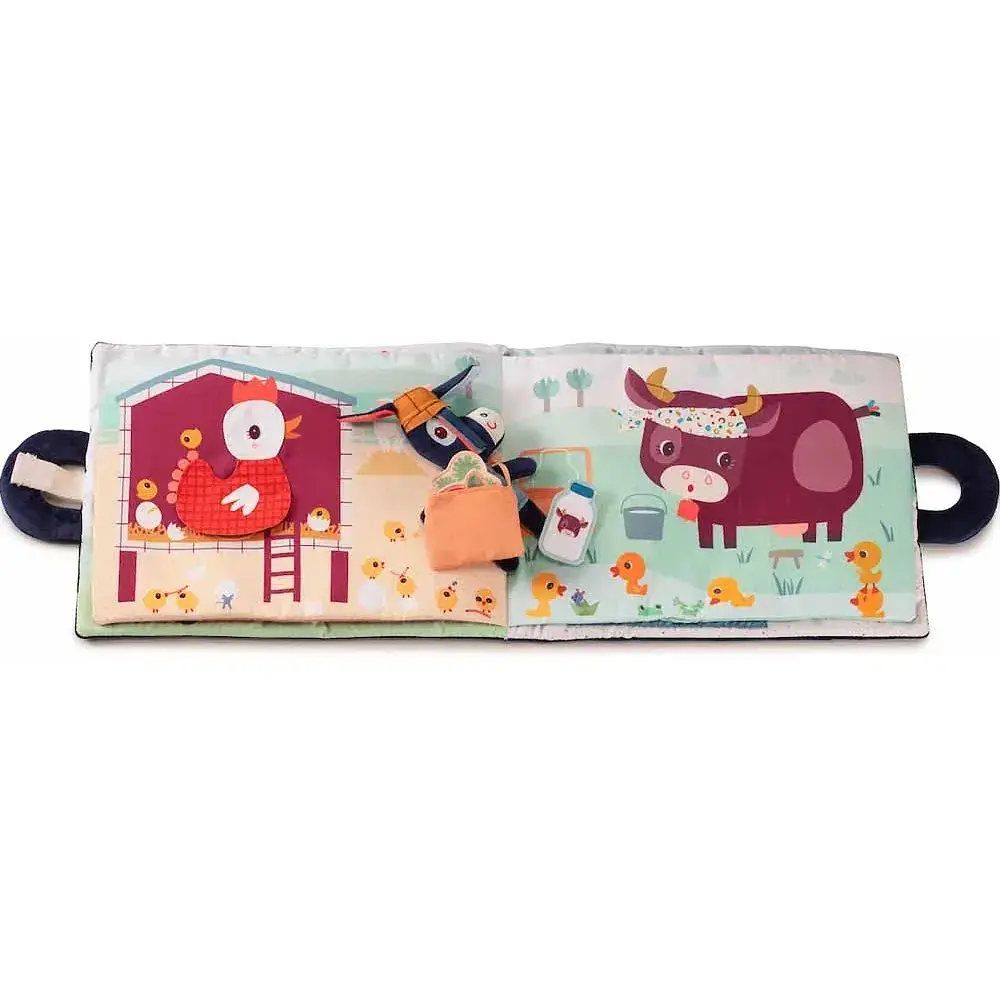 Розвиваюча м'яка книга Lilliputiens Віслюк Ігнасій на фермі (83415) - фото 9