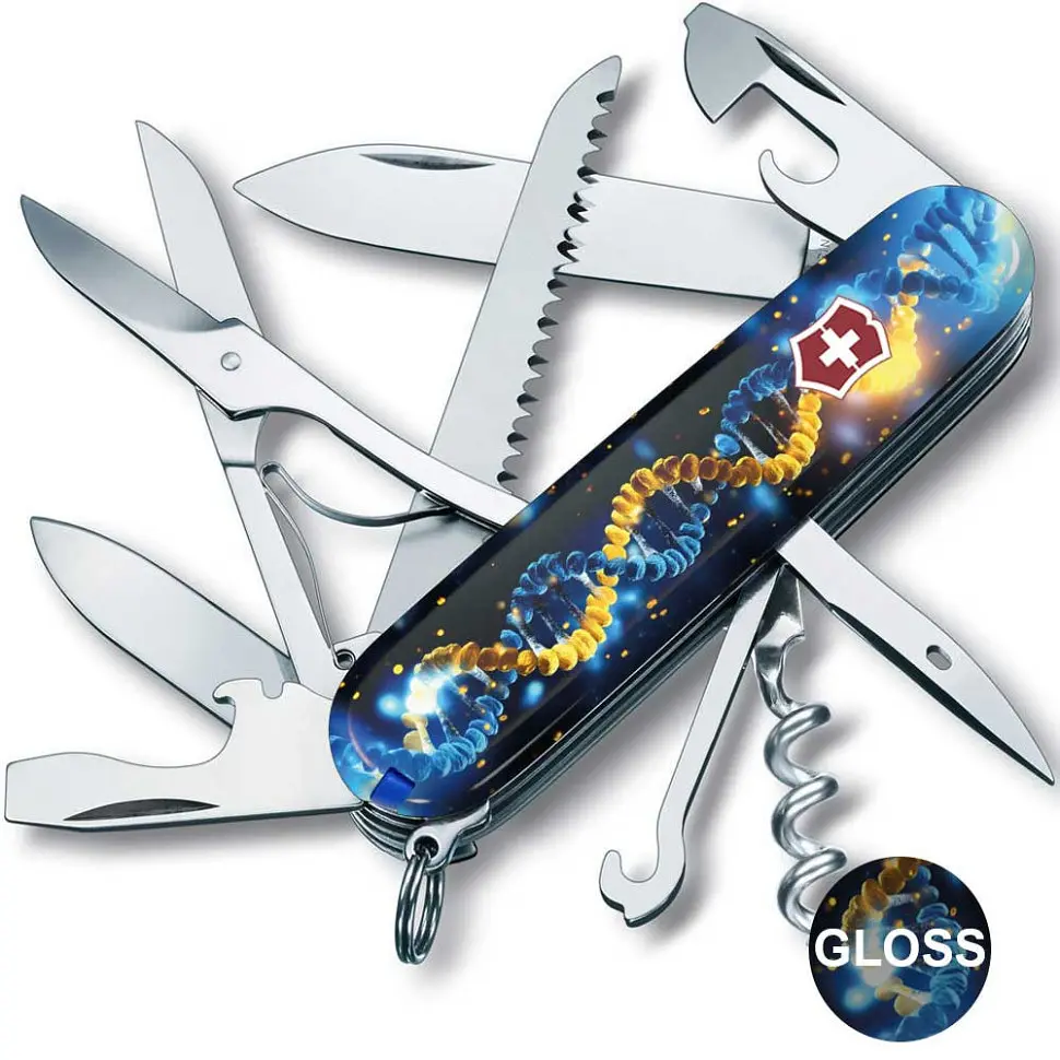 Ніж Victorinox Huntsman Ukraine 91мм 15функ/ДНК Українця