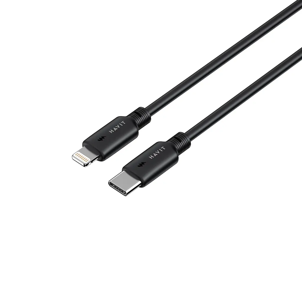 Кабель Havit CB304C PD30W USB-C - Lightning 1 м черный (HV-CB304C) - фото 4