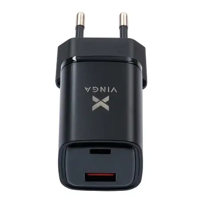 Зарядний пристрій Vinga USB-C PD 30 Вт + USB-A QC 30 Вт, дисплей, макс. 33 Вт (VCR30ACDB) - фото 9