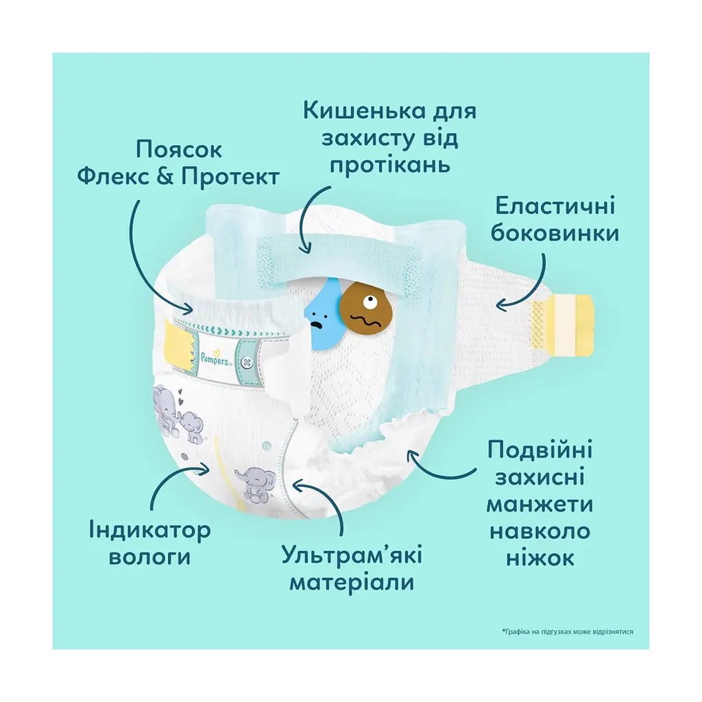 Підгузки Pampers Premium Care Розмір 7 (15+ кг) 120 шт (8006530223638) - фото 5