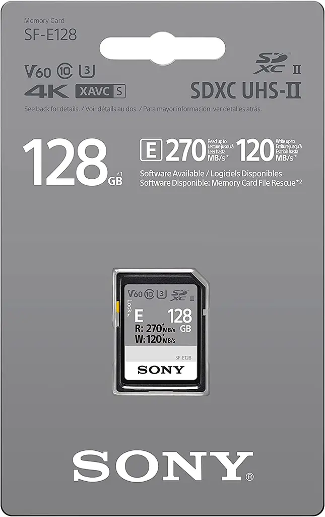 Sony Карта пам'яті 128GB SDXC C10 UHS-II U3 V60 R270/W120MB/s Entry - фото 3