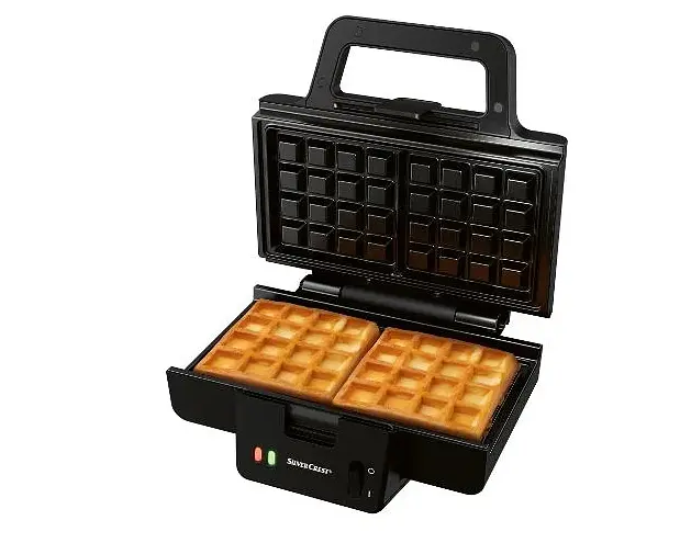 Вафельниця SilverCrest SW 900 A1 XXL, 900 Вт, для 2 бельгійських вафель, антипригарне покриття ILAG® Select SP-300, без BPA - фото 3