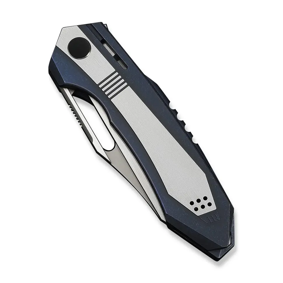 Ніж складаний туристичний Weknife Bogey (9.3 см) Bohler M390 / Titanium синій - фото 4