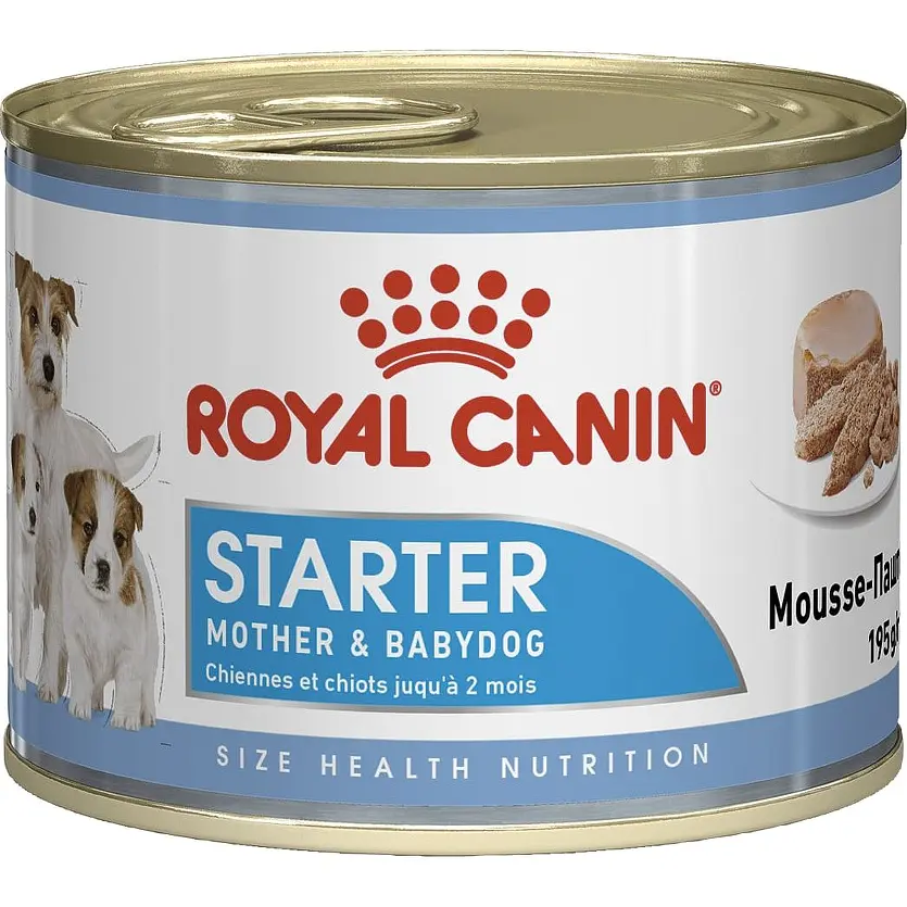Вологий корм для вагітних собак і цуценят Royal Canin Starter Мother & Вabydog Мousse 2.34 кг (12 шт. х 195 г) - фото 2
