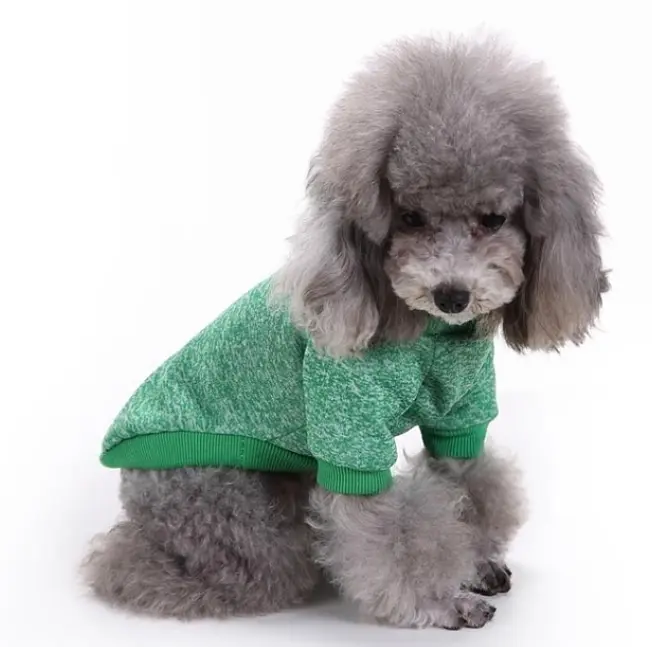 Кофта для собак та котів EcoToys Green XS ряба зелена A: 20 см B: 31 см C: 19 см 7068 - фото 4