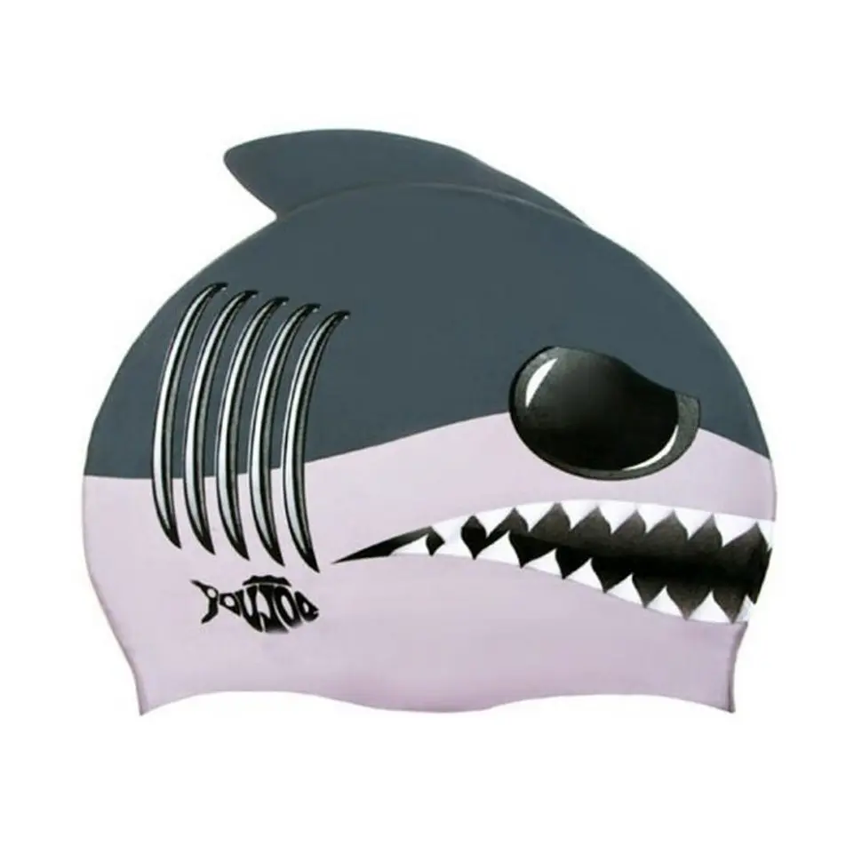 Шапочка для плавання дитяча Shark Newt NE-DL-C12 сіра