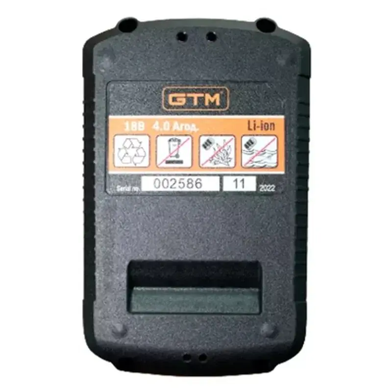 Акумулятор до електроінструменту GTM B18V/4Аh Li-Ion, 18В (B18V/4Аh) - фото 2