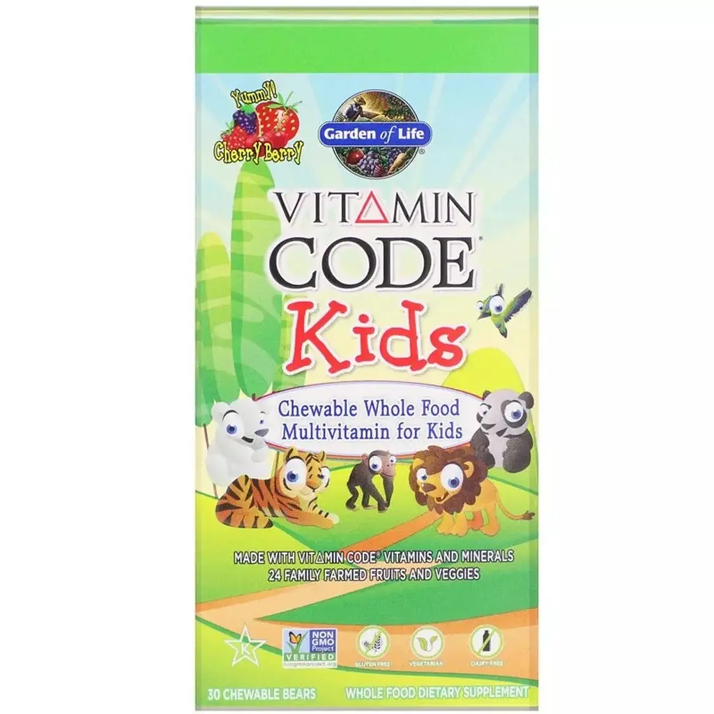 Полівітаміни для дітей Garden of Life Vitamin Code 30 жувальних ведмедиків зі смаком вишні - фото 2