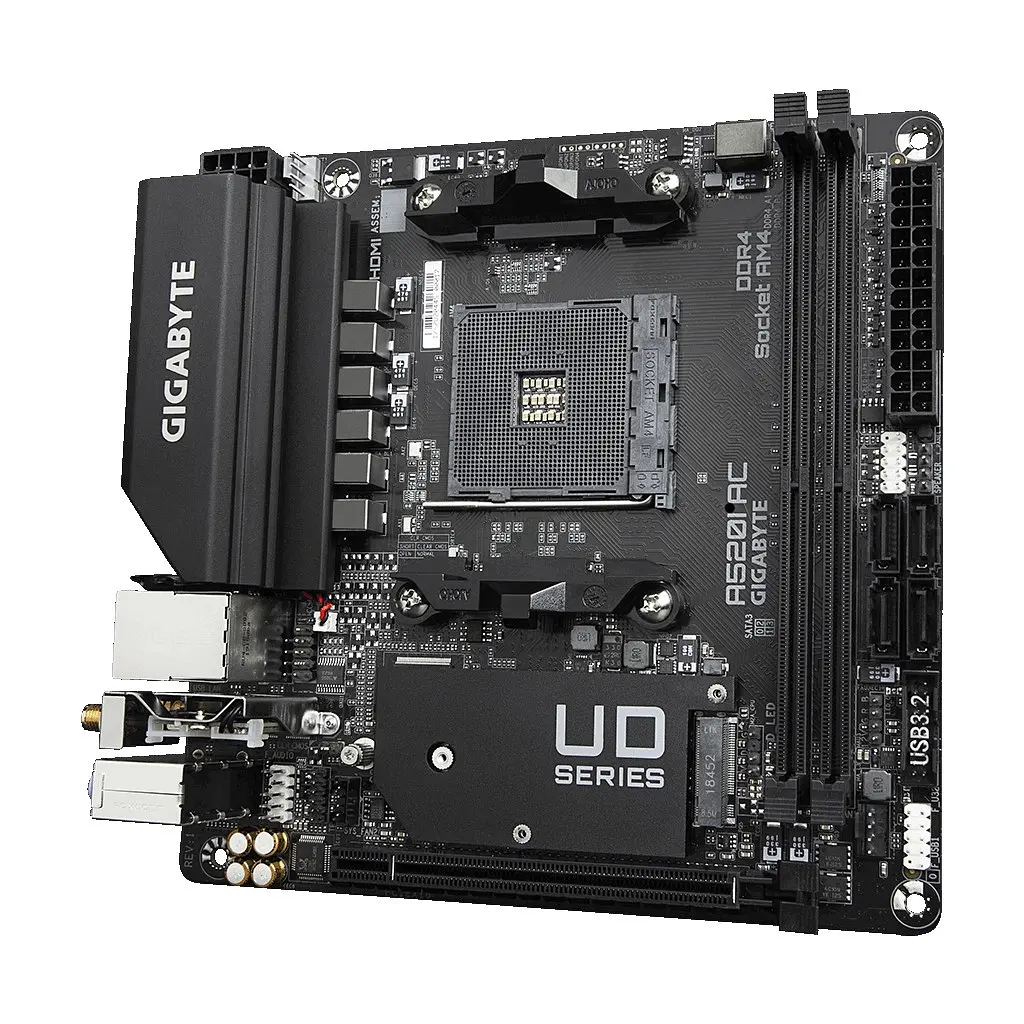 Материнська плата GIGABYTE A520I AC - фото 4
